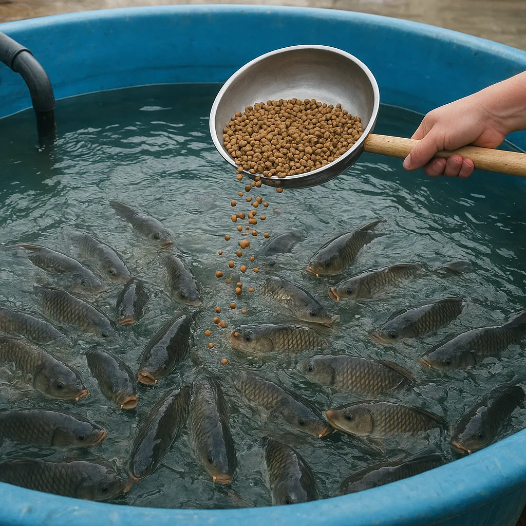 Wpływ temperatury wody na pobieranie paszy przez ryby