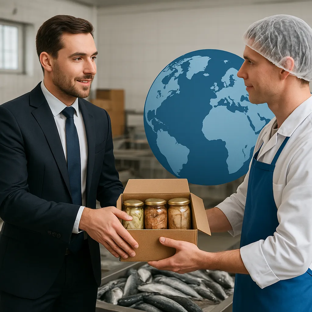 Sprzedaż przetworów rybnych do sieci handlowych za granicą