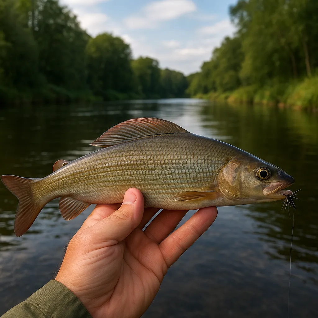 Rzeka Gwda – lipień na muchę