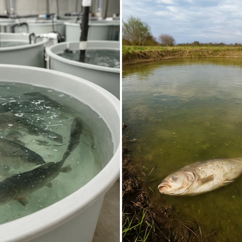 Choroby ryb w systemach RAS vs stawy ziemne – różnice i wyzwania
