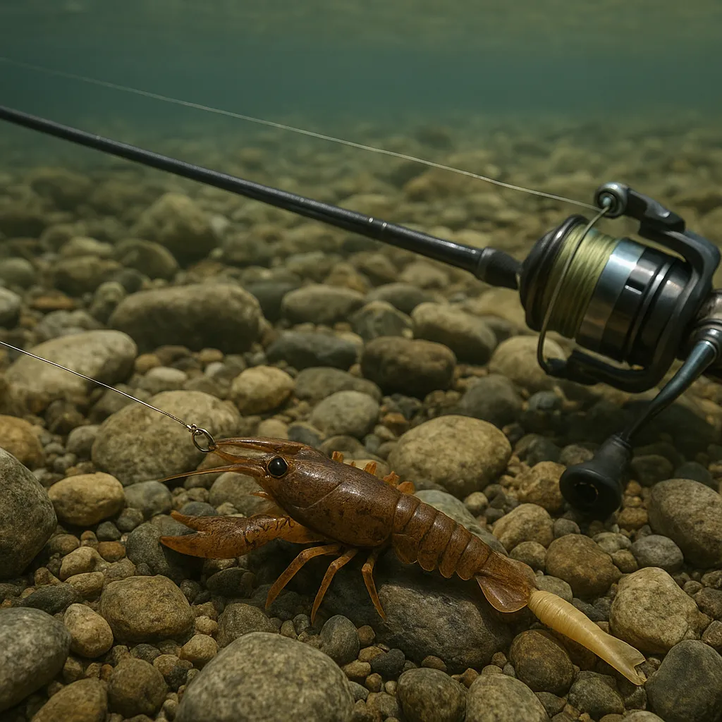 Test przynęt imitujących raka – skuteczność na kamienistym dnie