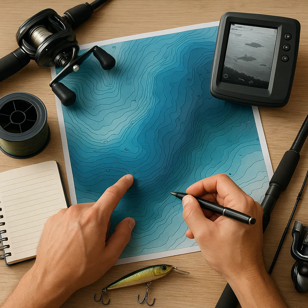 Jak planować trasę połowu z wykorzystaniem map batymetrycznych