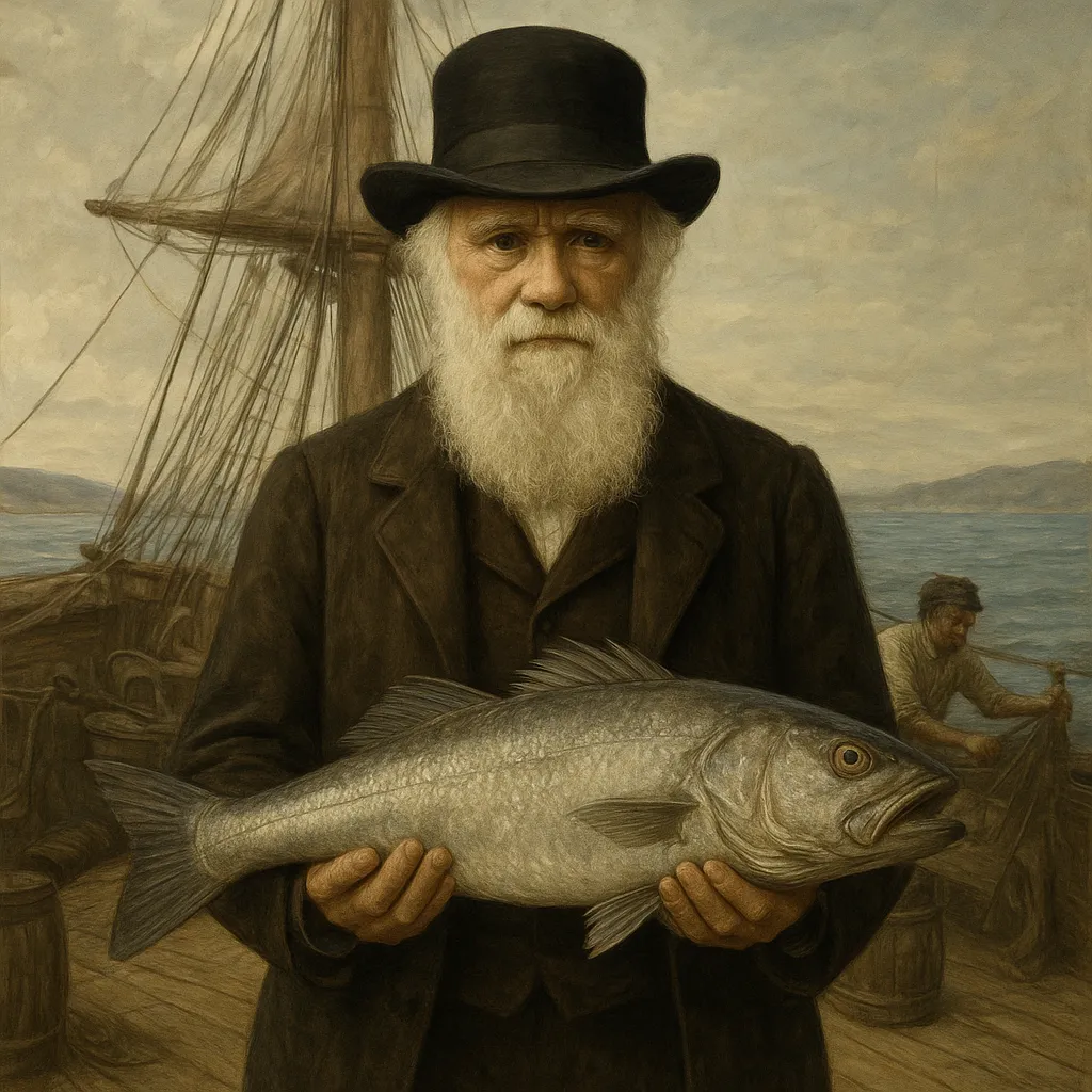 Charles Darwin – Wielka Brytania – badacz mórz i gatunków ryb podczas podróży HMS Beagle