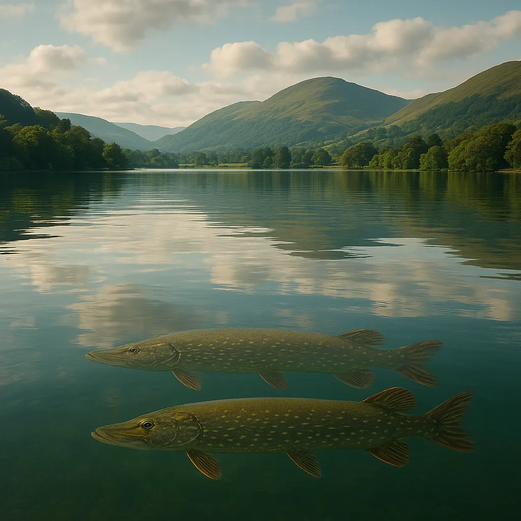 Lake Windermere – szczupaki wśród wzgórz