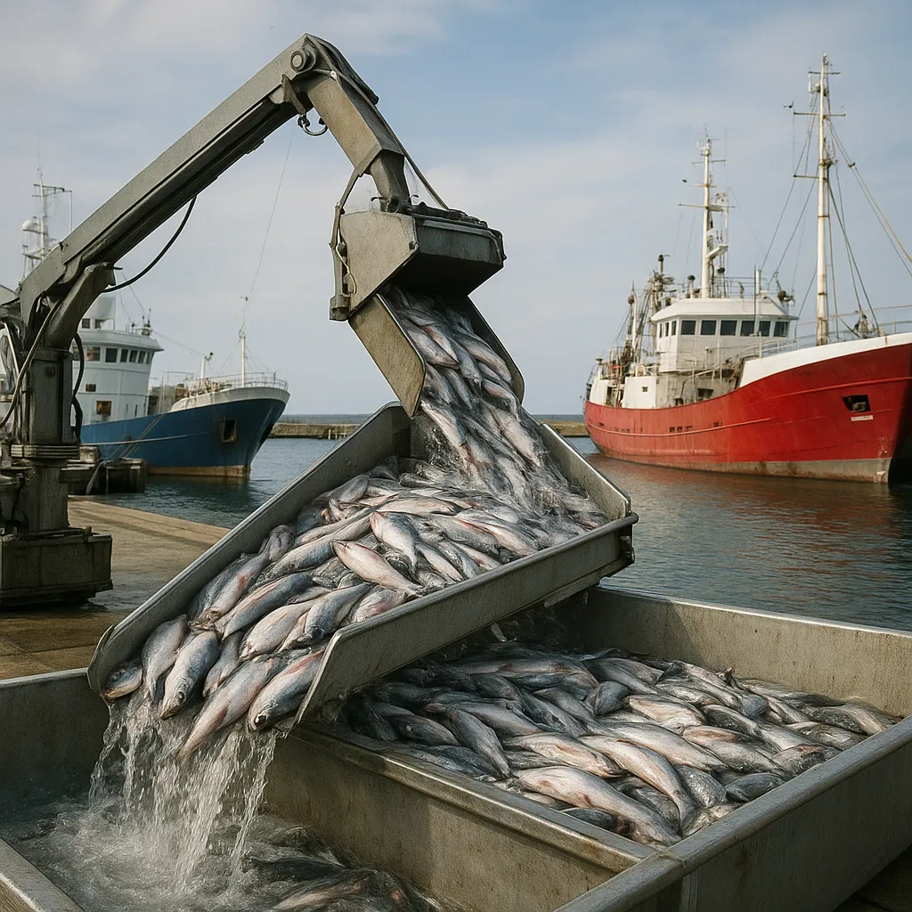 Systemy automatycznego rozładunku ryb w porcie
