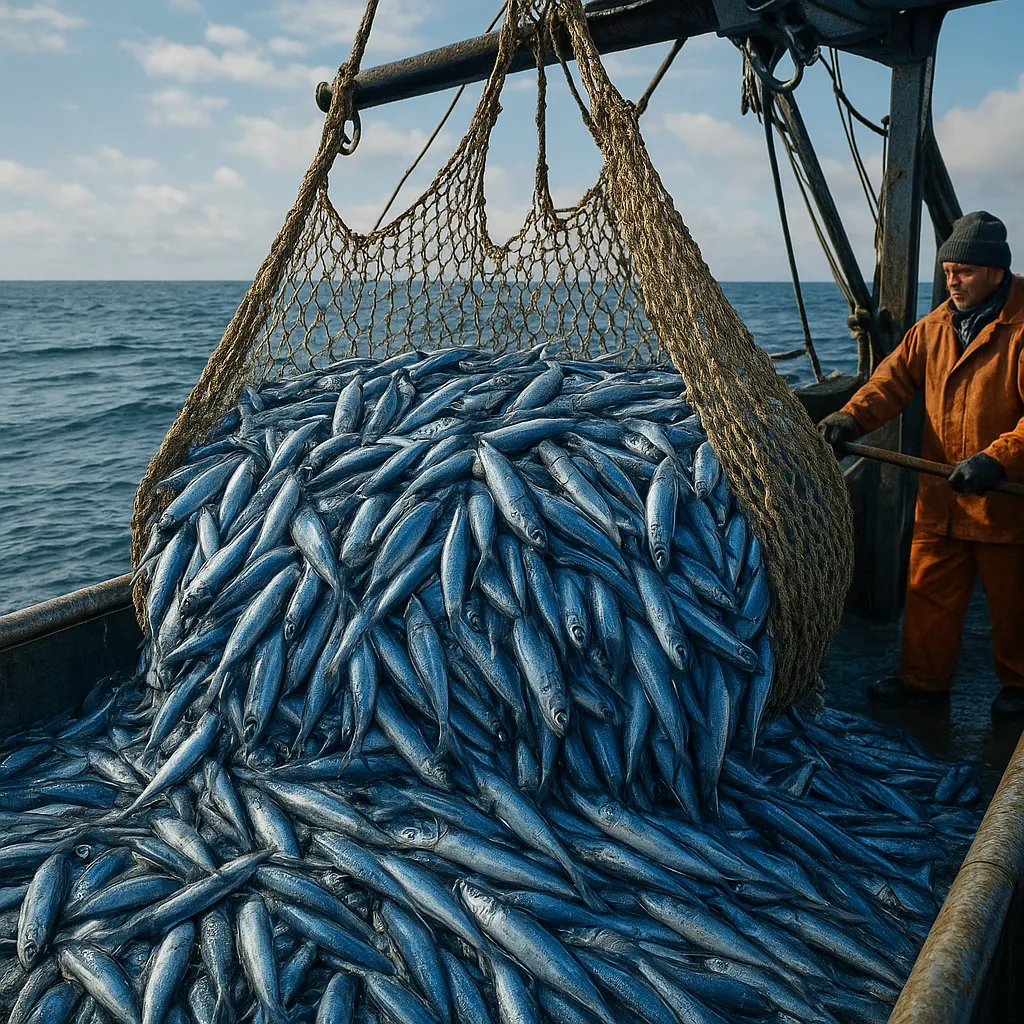Połów błękitka – znaczenie dla produkcji mączki rybnej