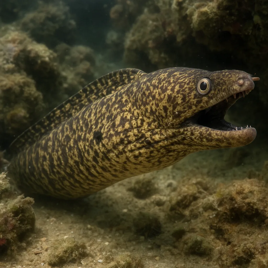 Murena śródziemnomorska – Muraena helena