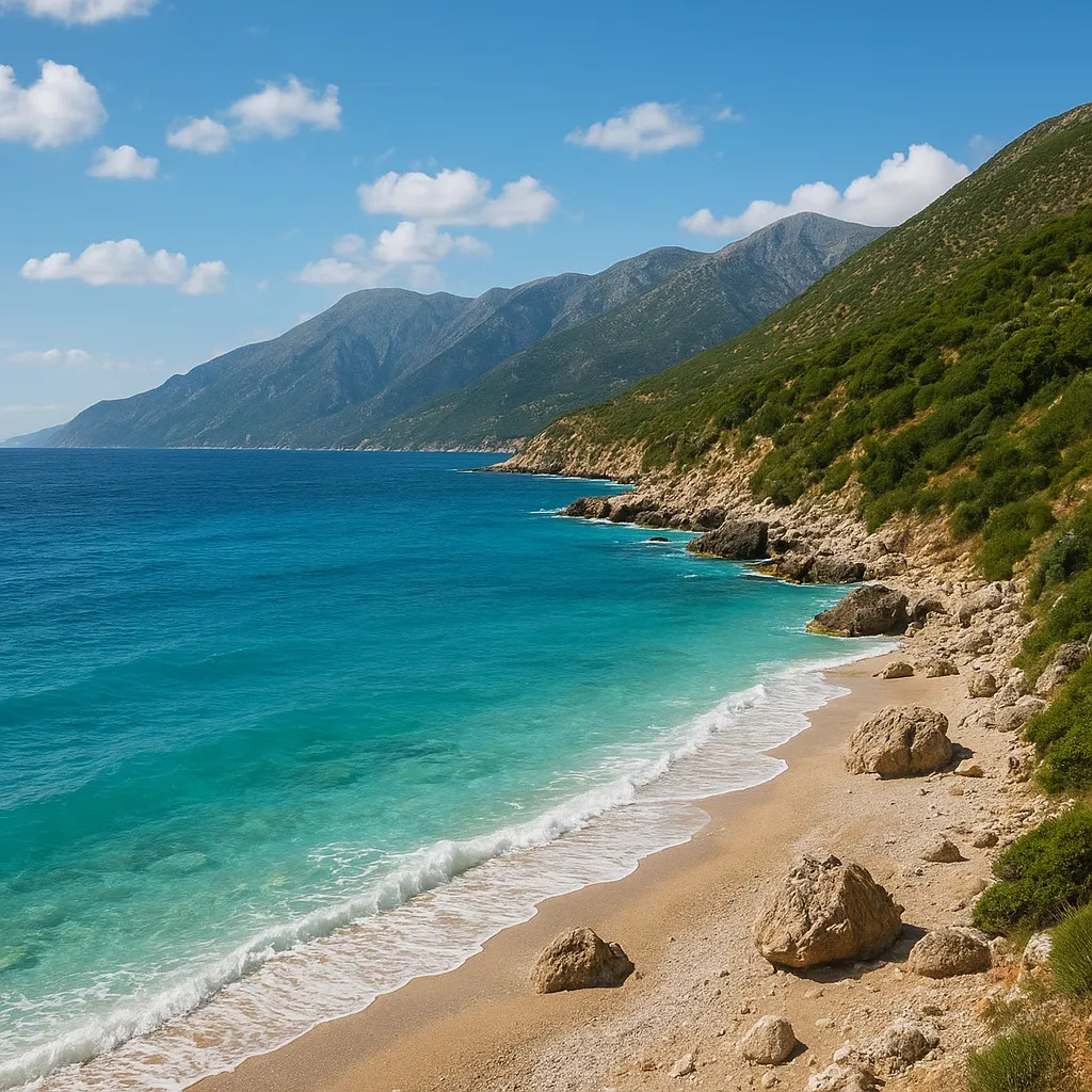 Morze Jońskie u wybrzeży Albanii – Albania