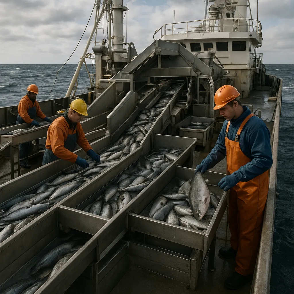 Systemy sortowania według wielkości i gatunku na pokładzie