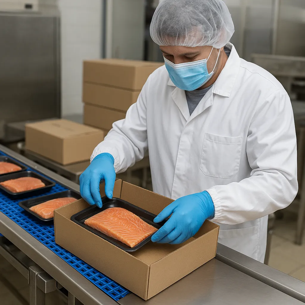 Pakowanie produktów rybnych do e-commerce – wyzwania logistyczne