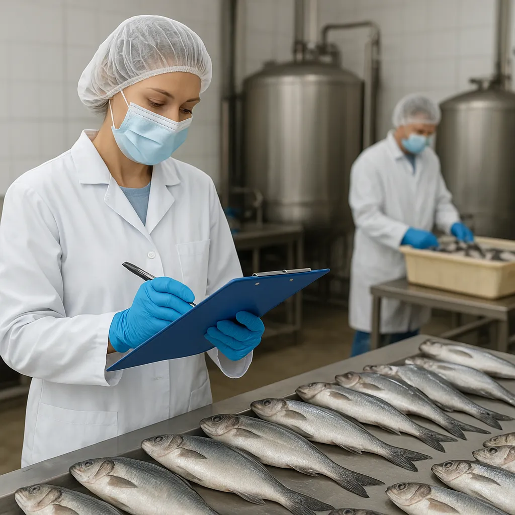 Przygotowanie do kontroli sanepidu w przetwórni ryb