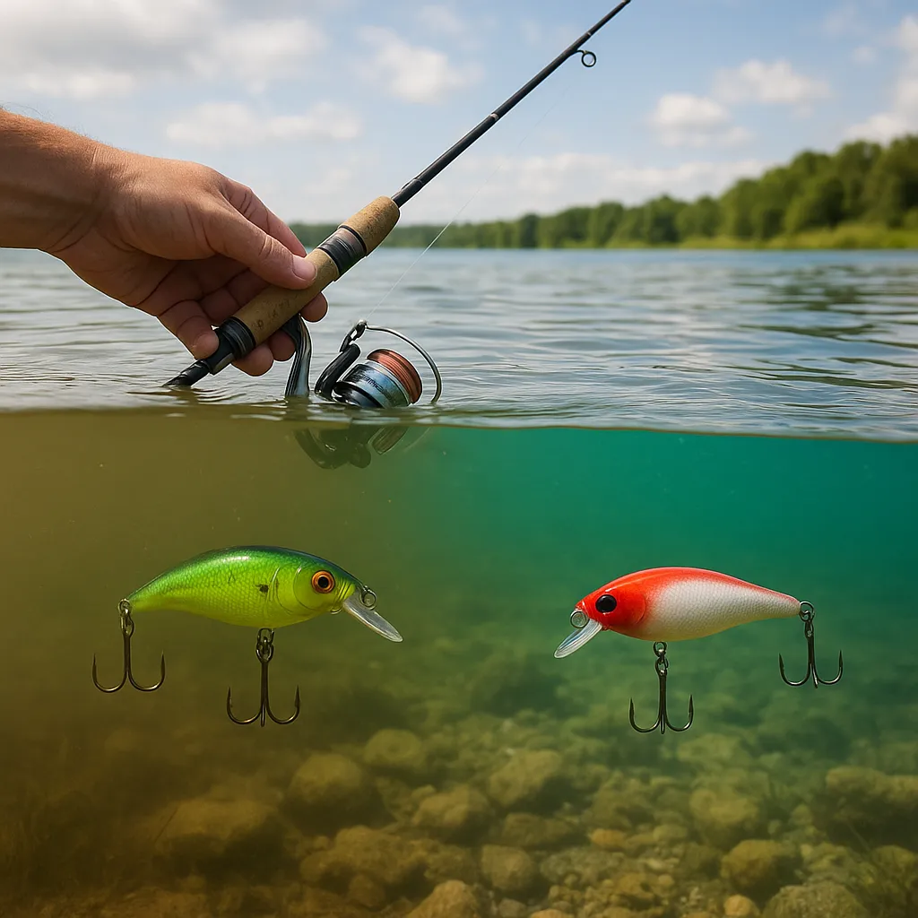 Kolor przynęty a przejrzystość wody