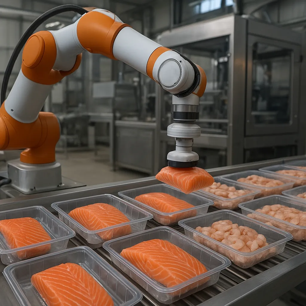 Robotyzacja pakowania ryb i owoców morza