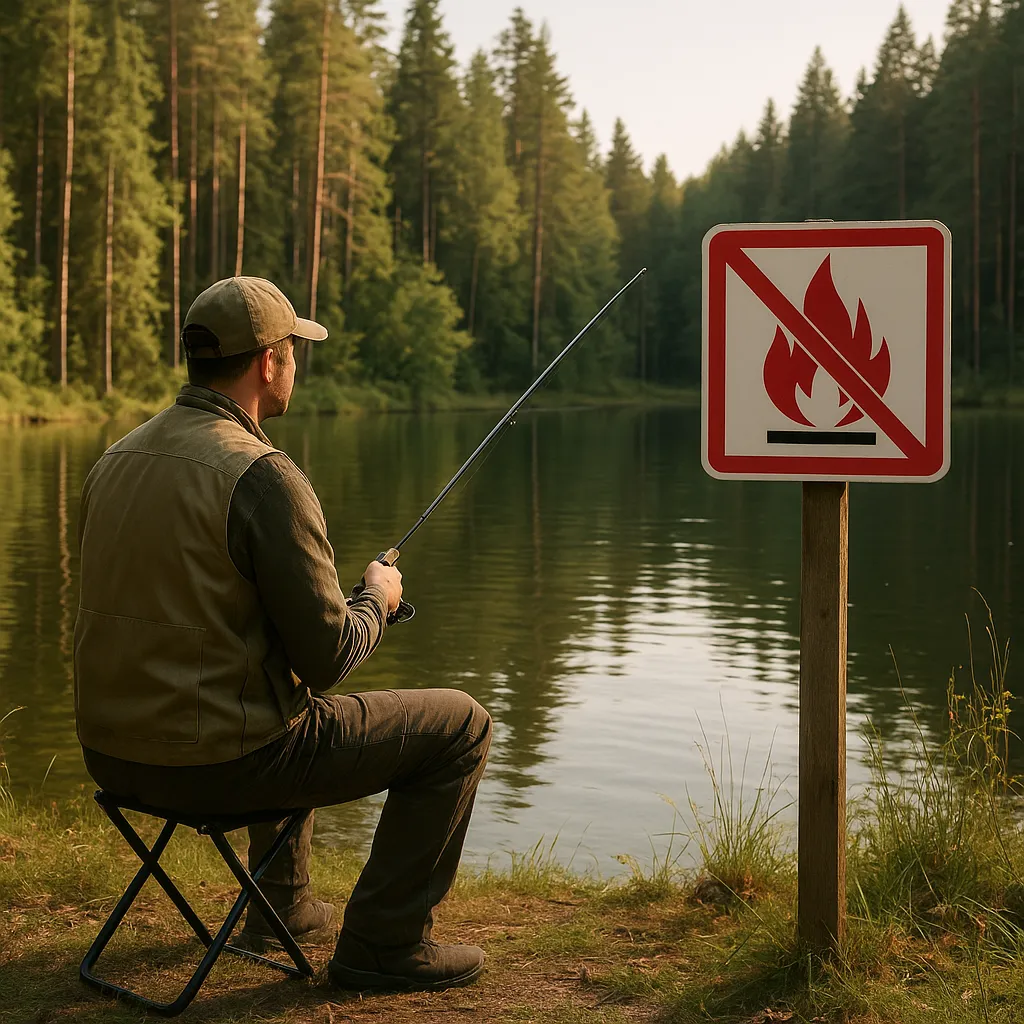 Wędkowanie a przepisy przeciwpożarowe w lasach