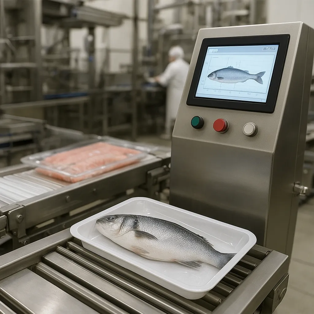 Automatyczne systemy kontroli wagi netto w opakowaniach rybnych