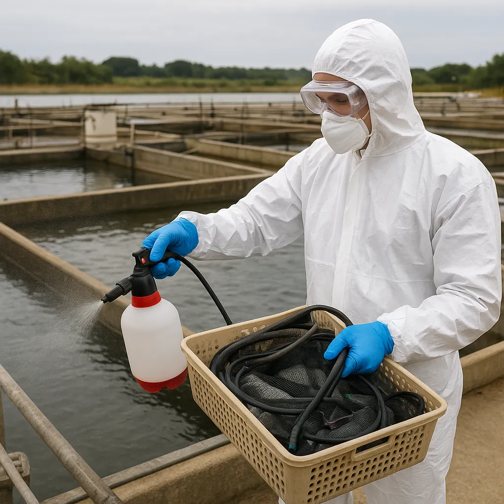Dezynfekcja sprzętu w gospodarstwie akwakultury