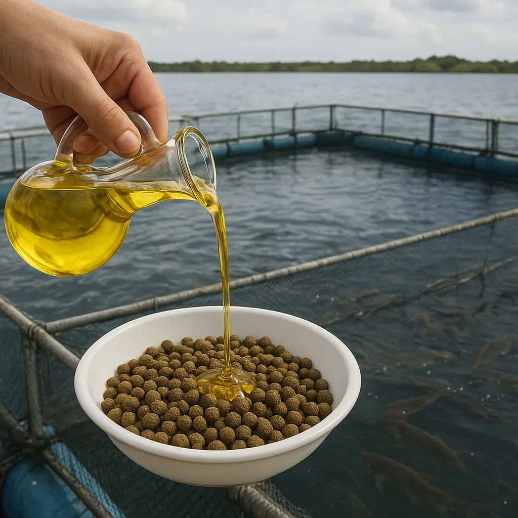 Zastosowanie olejów roślinnych w paszach dla ryb
