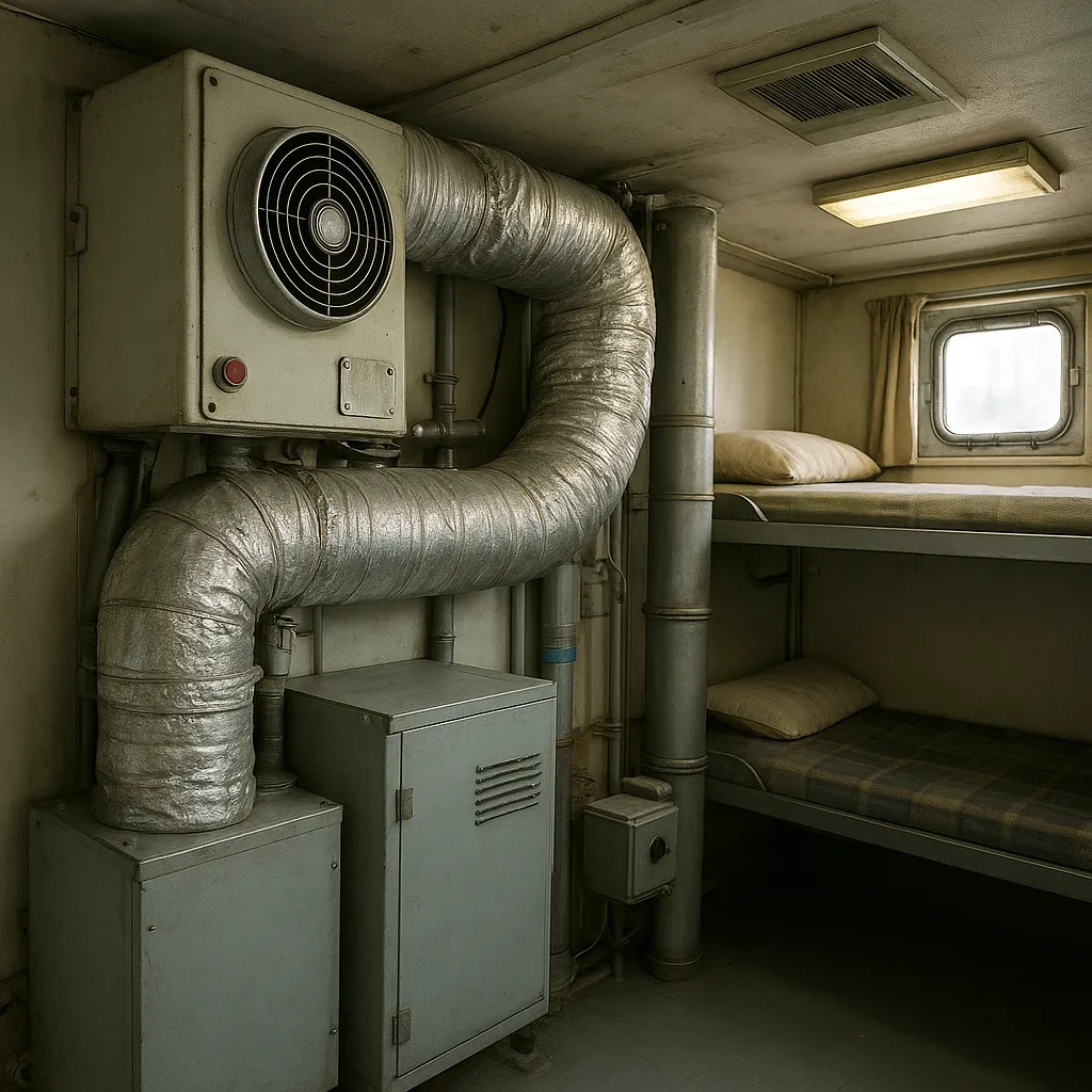 Systemy klimatyzacji i wentylacji w kabinach załogi