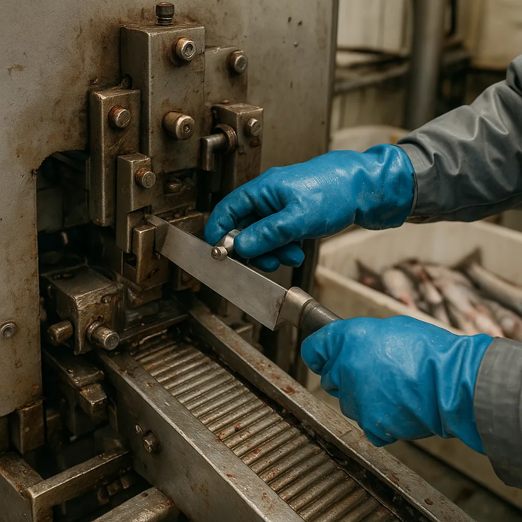 Jak dbać o noże w maszynach do patroszenia ryb