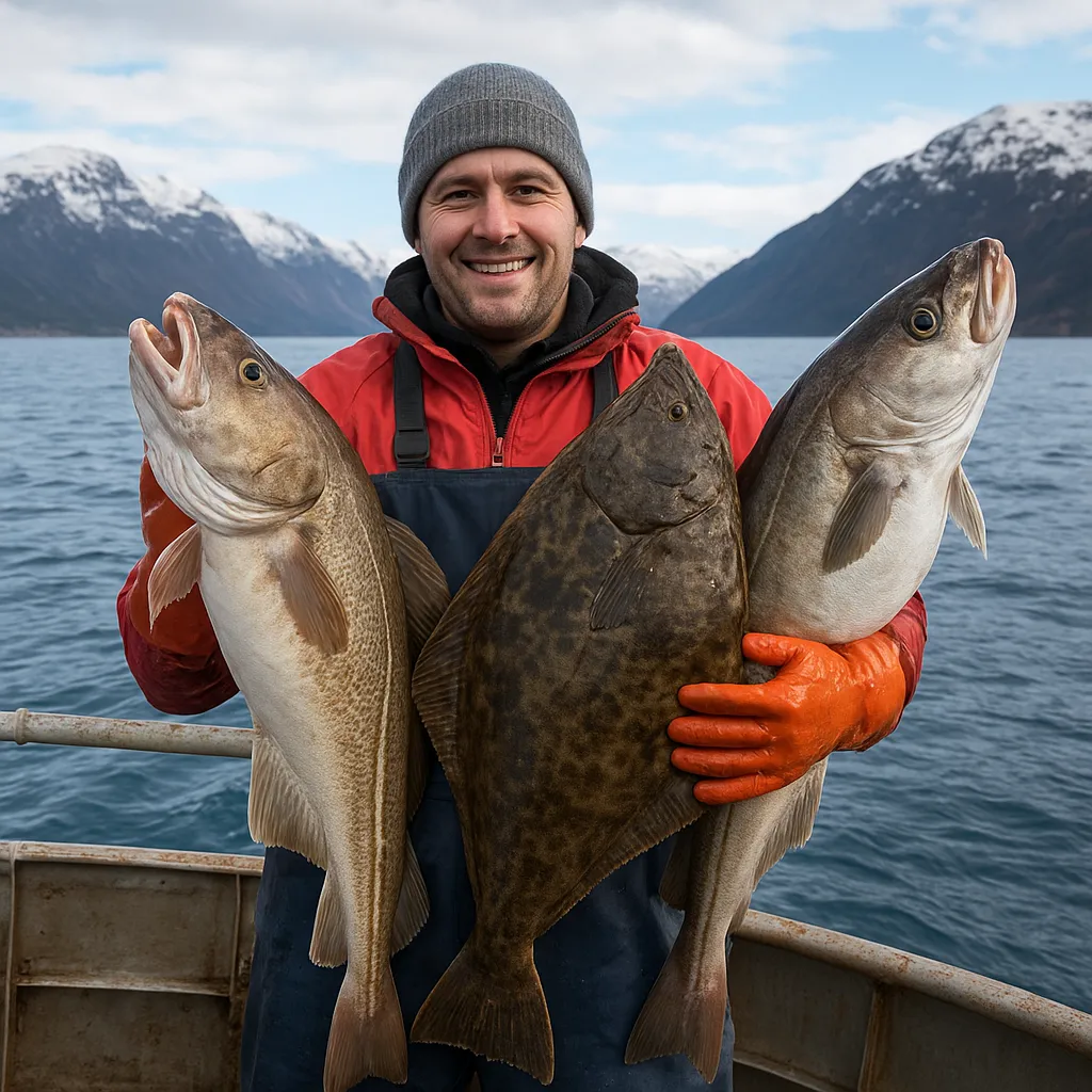 Rekordowe połowy w Norwegii – dorsze, halibuty i czarniaki