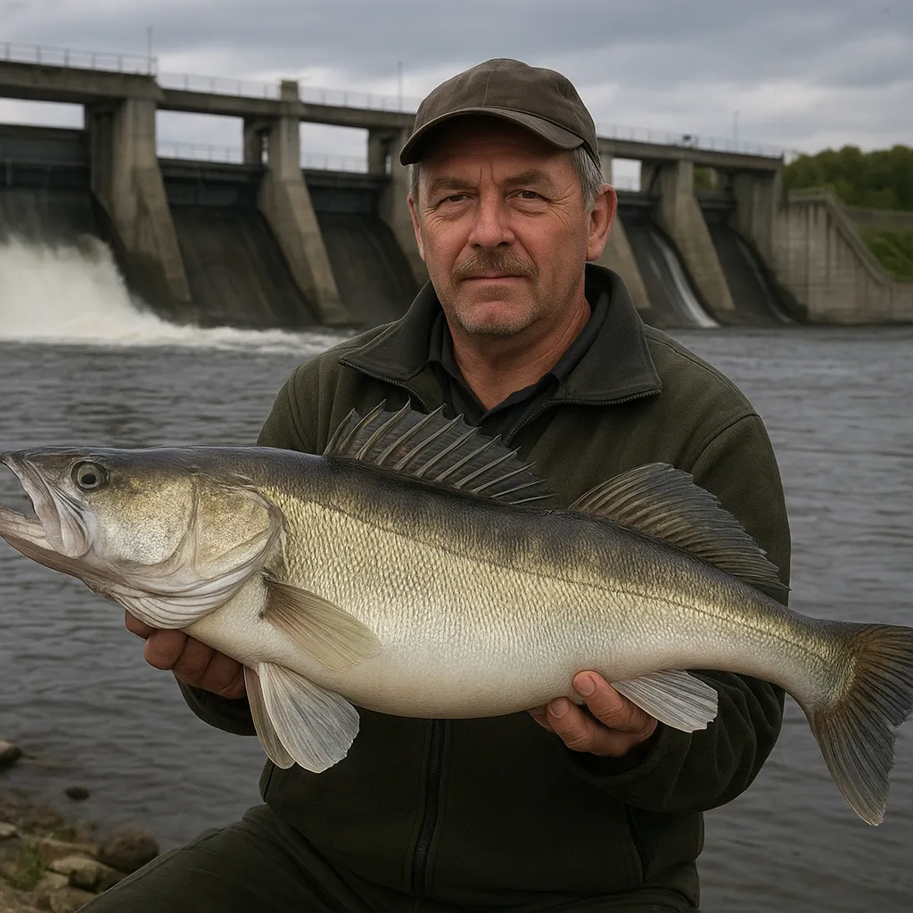 Największy sandacz złowiony z zapory wodnej w Polsce