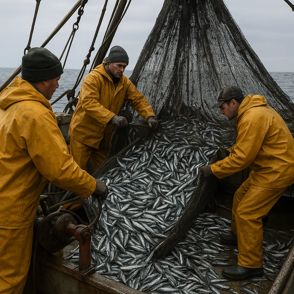Połów anchois – sprzęt i organizacja pracy załogi