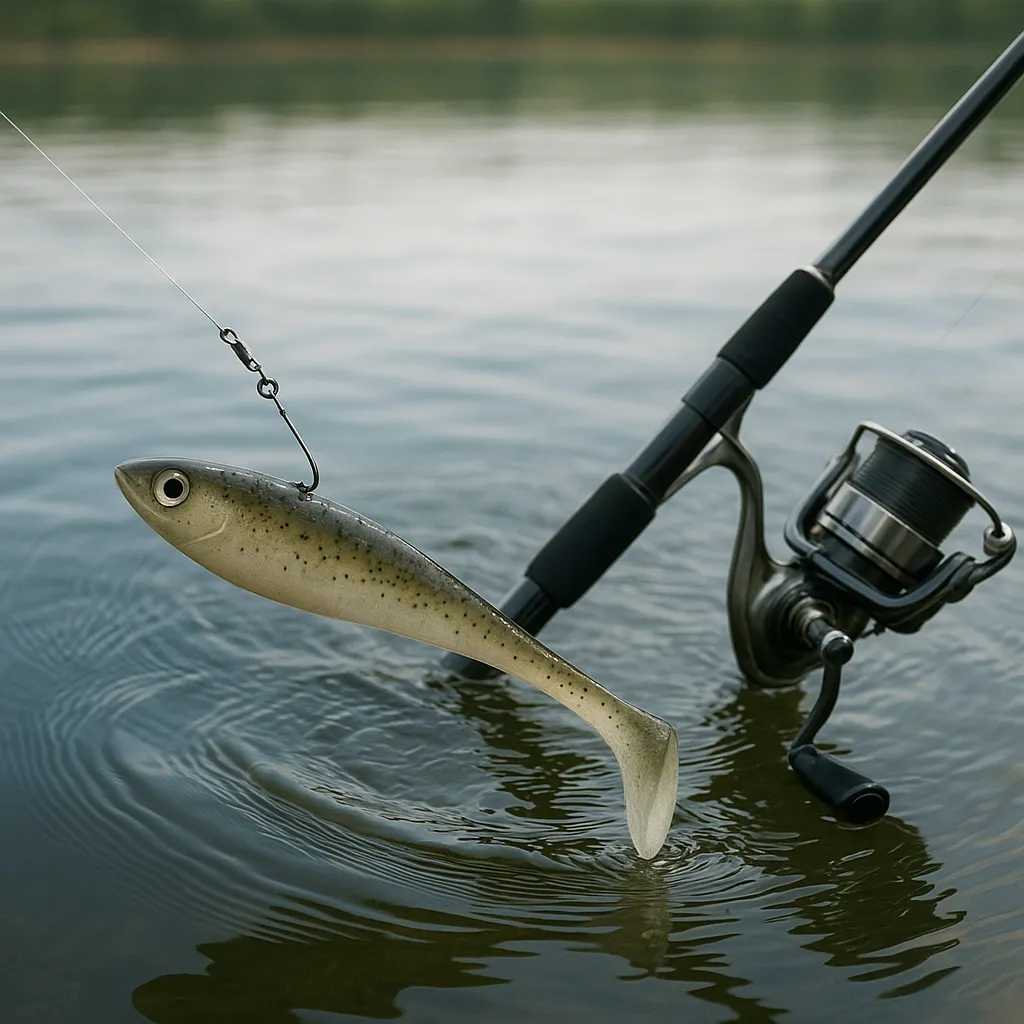 Test gum typu shad – praca ogona przy wolnym prowadzeniu