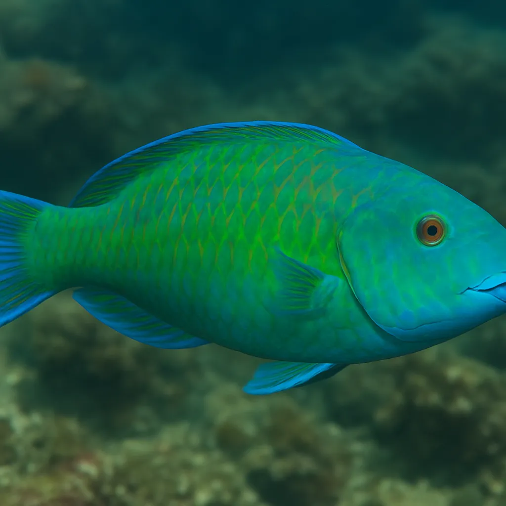 Papugoryba zielona – Scarus dimidiatus