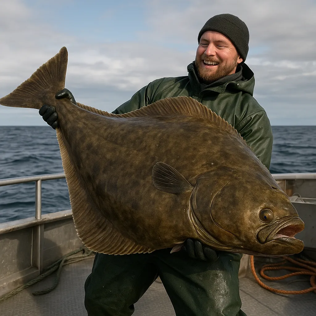 Rekordowy halibut atlantycki – ile trwał hol