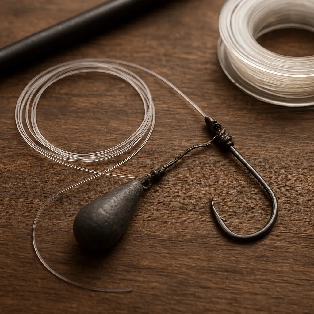 Karpiowe przypony z fluorocarbonu
