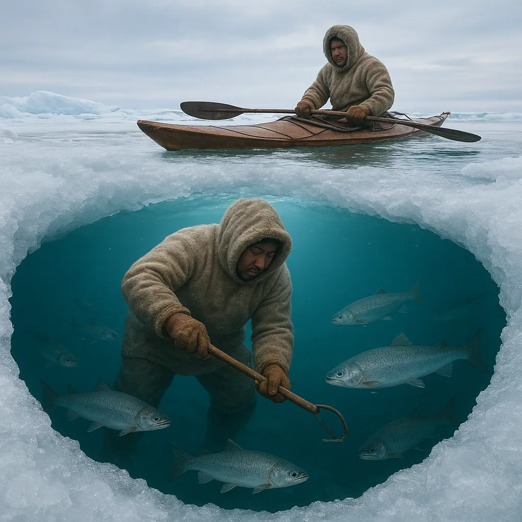 Rybactwo w kulturze Inuitów – połowy pod lodem i kajaki