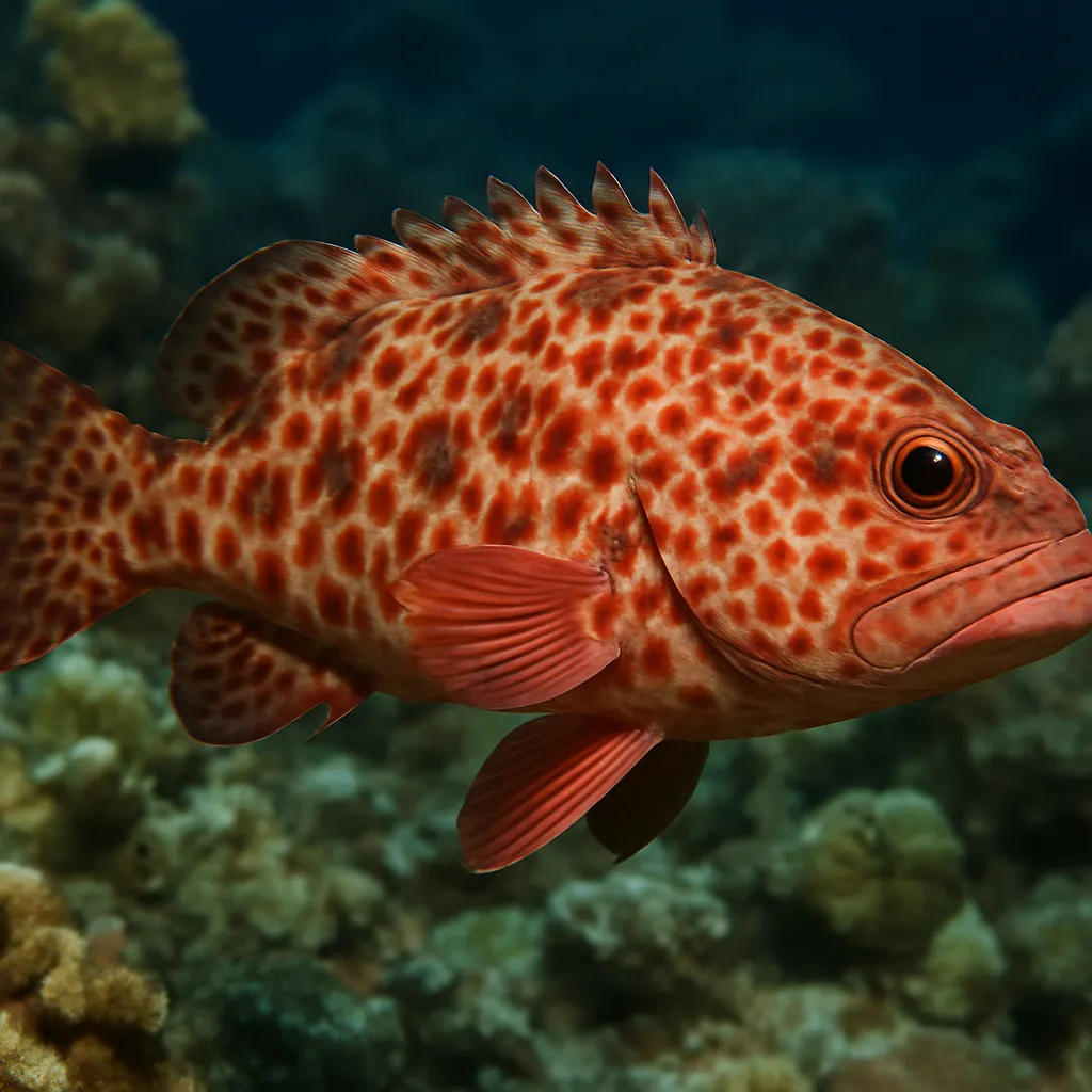 Strzępiel koralowy czerwony – Epinephelus merra