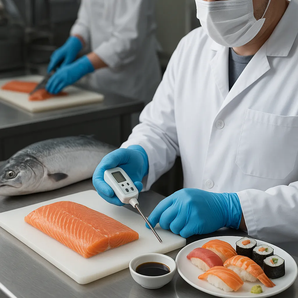 Bezpieczeństwo żywności w produkcji sushi i sashimi z surowej ryby