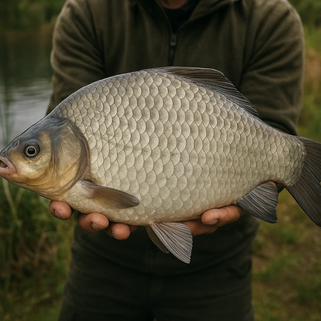 Największy karaś srebrzysty złowiony metodą feeder