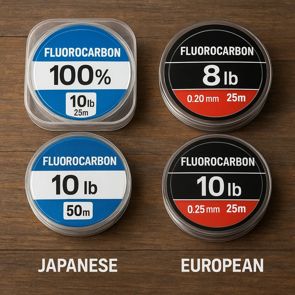 Porównanie fluorocarbonów japońskich i europejskich