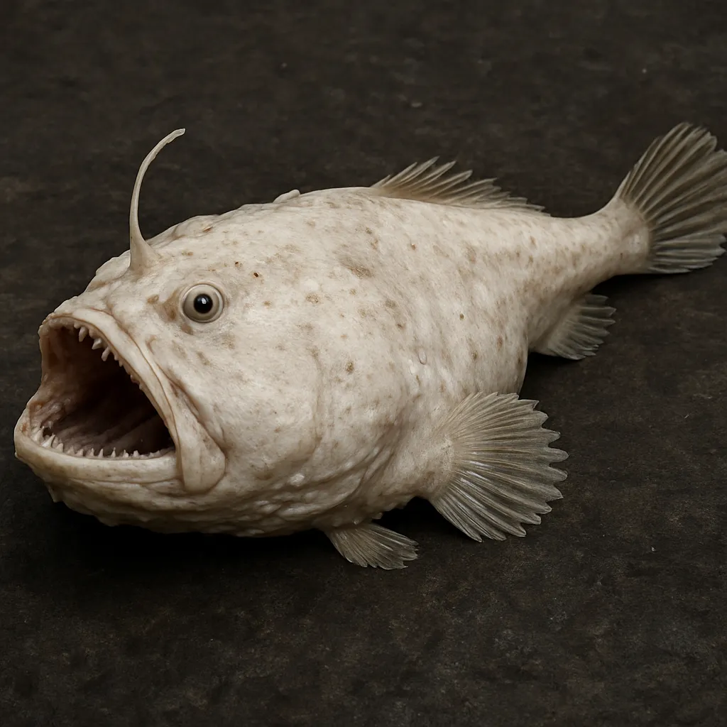 Żabniczka biała – Lophiodes naresi