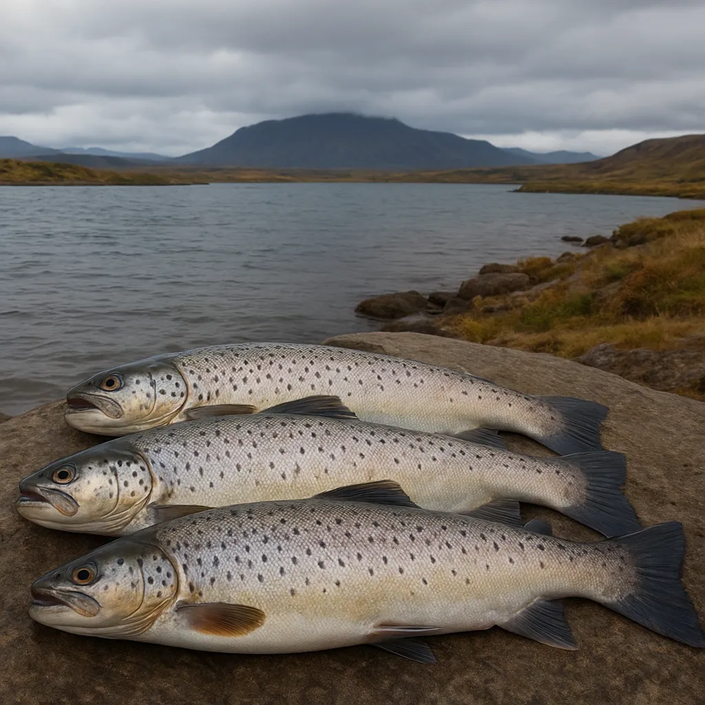 Islandzkie pstrągi z Lake Thingvallavatn – surowa przyroda i wielkie ryby