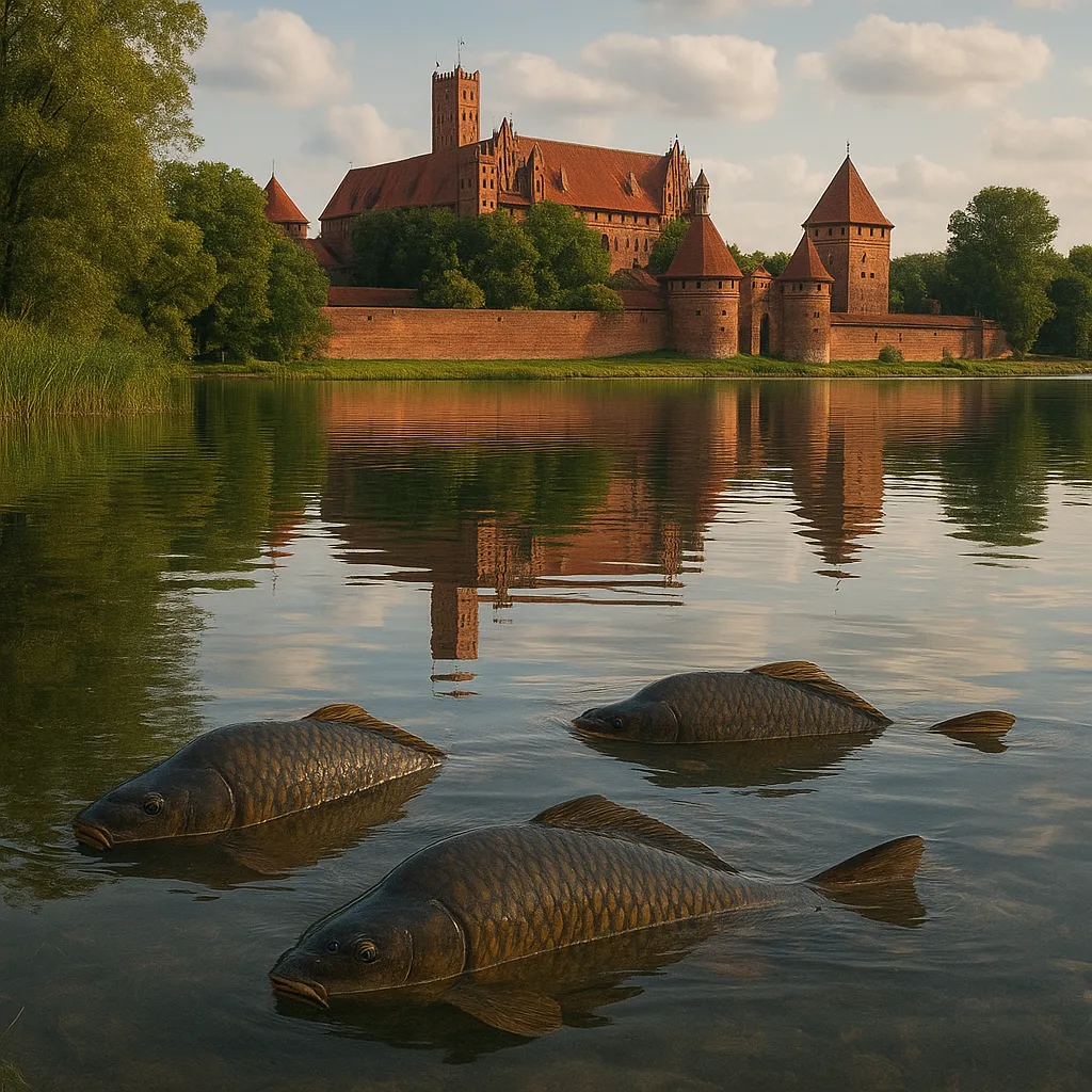 Łowisko Pod Zamkiem w Malbork – karpie w cieniu historii