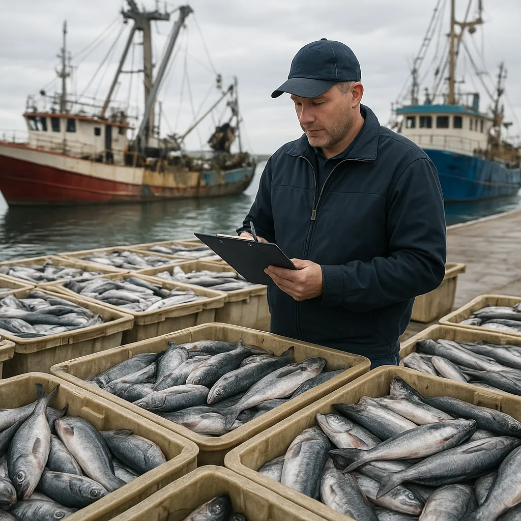 Kontrola masy wyładunków w portach rybackich