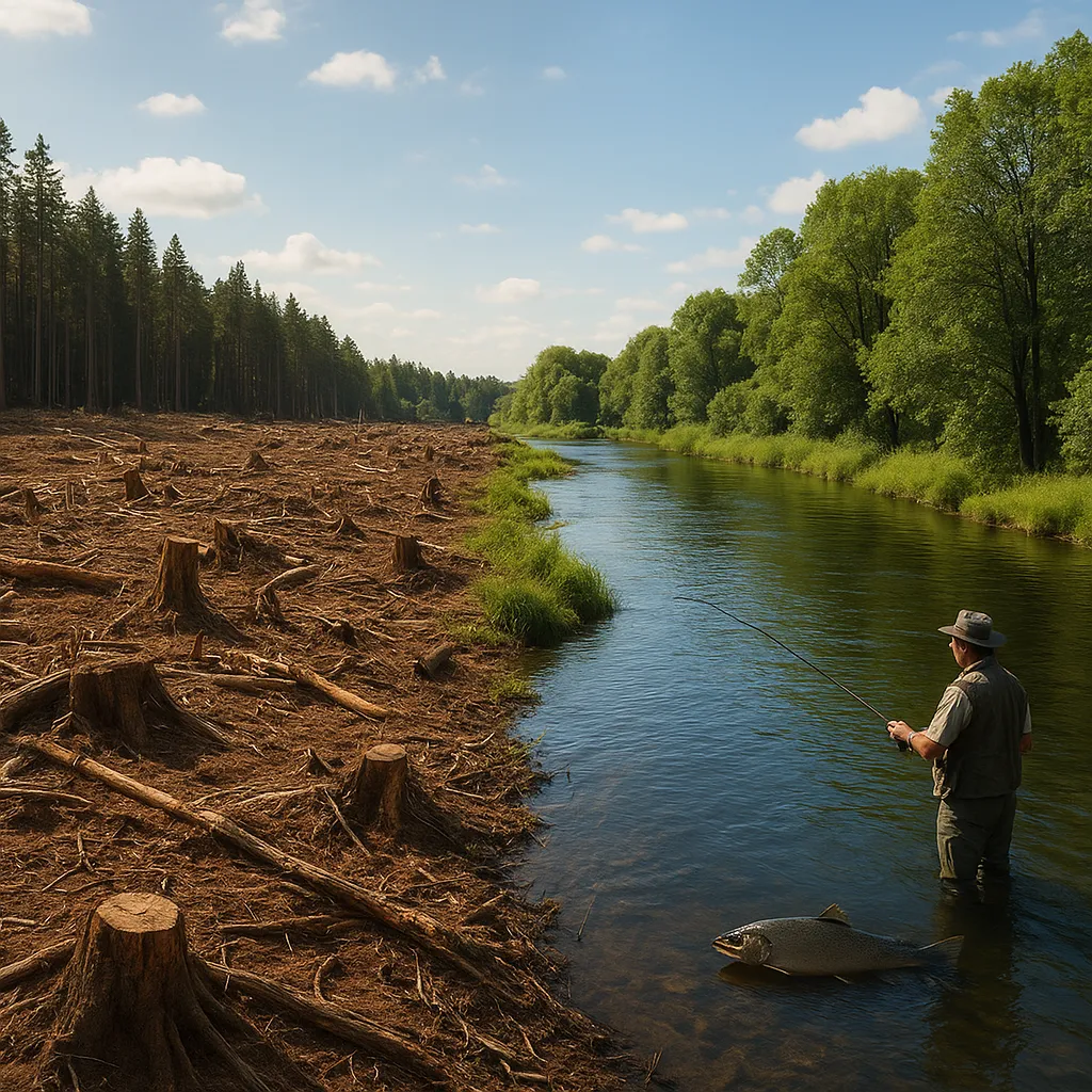 Wpływ wycinki lasów na temperaturę wód rzek