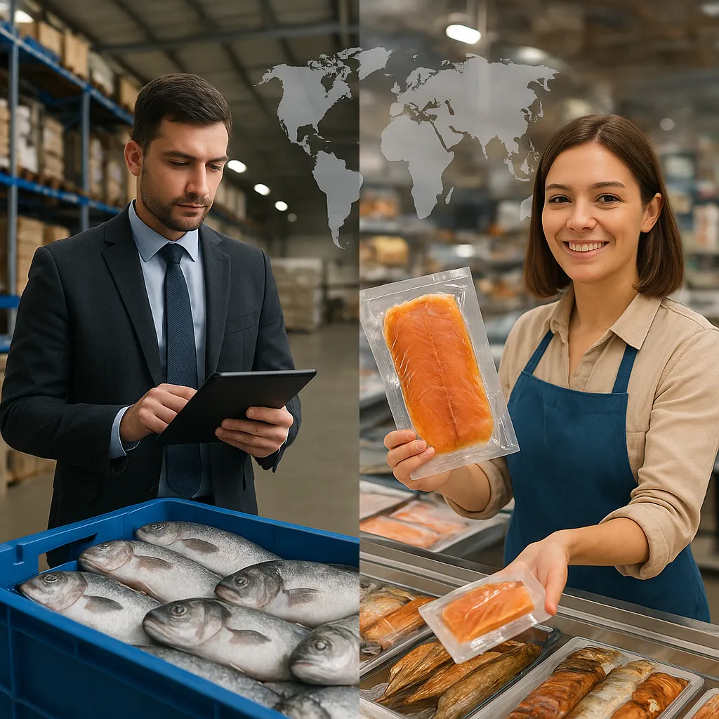 Handel przetworami rybnymi w modelu B2B vs B2C za granicą