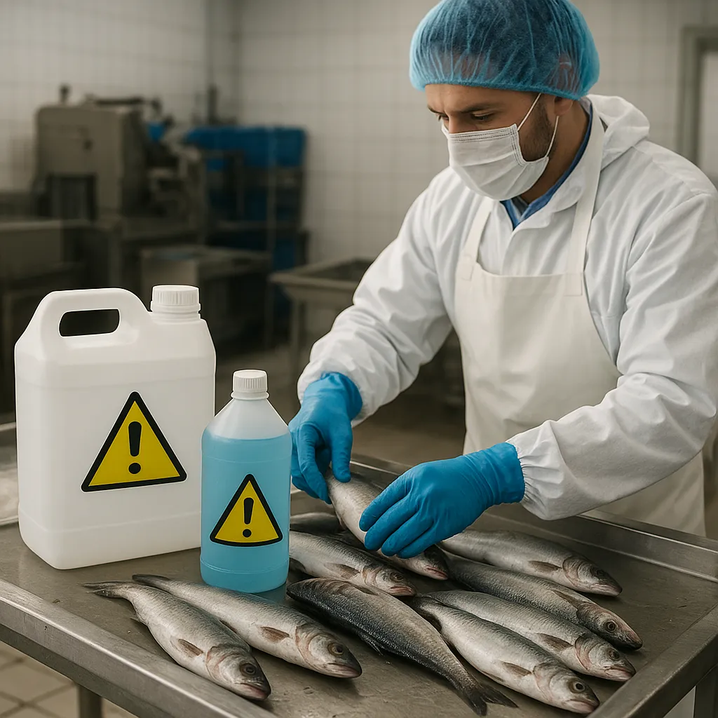 Zagrożenia chemiczne w przetwórstwie rybnym – środki myjące i smary